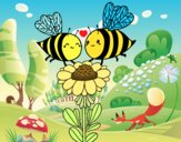 Pareja de abejas