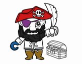 Pirata con tesoro