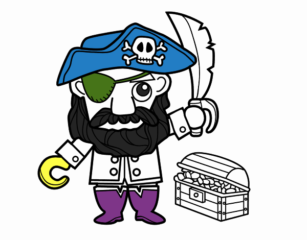 Pirata con tesoro