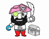 Pirata con tesoro