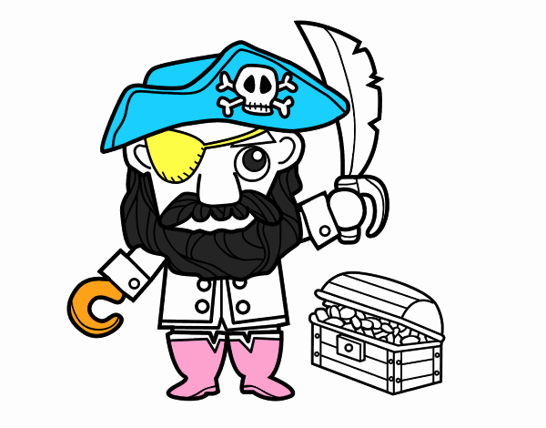 Pirata con tesoro