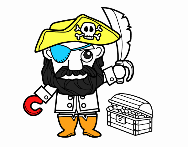 Pirata con tesoro