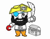 Pirata con tesoro