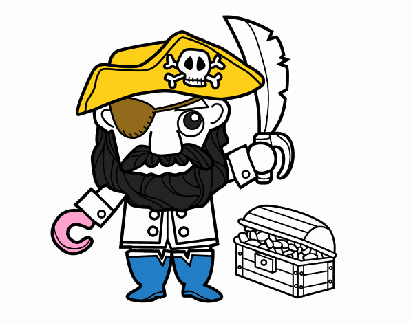 Pirata con tesoro