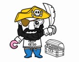 Pirata con tesoro