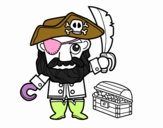 Pirata con tesoro