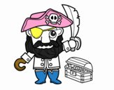 Pirata con tesoro