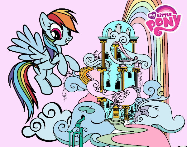 Rainbow Dash en su palacio