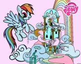 Rainbow Dash en su palacio