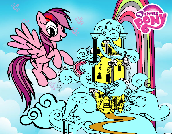 Rainbow Dash en su palacio