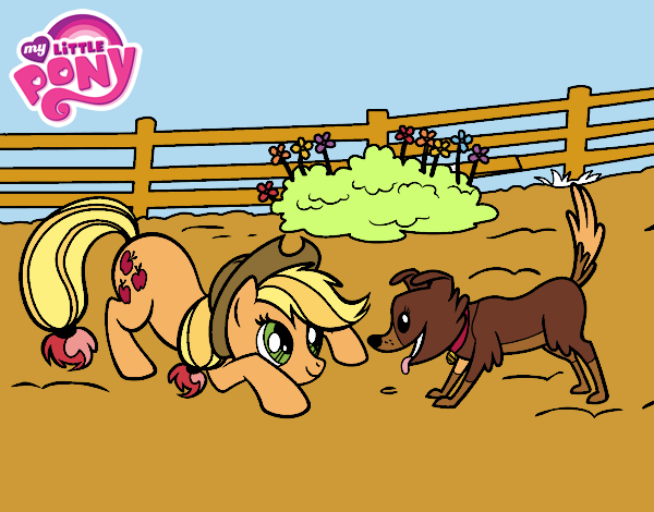 Applejack y Winona