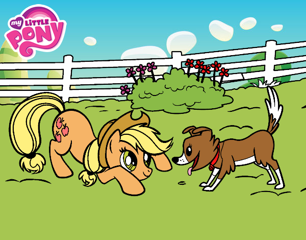 Applejack y Winona