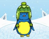 Bebé pingüino con gorrito