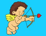 Cupido apuntando con la flecha