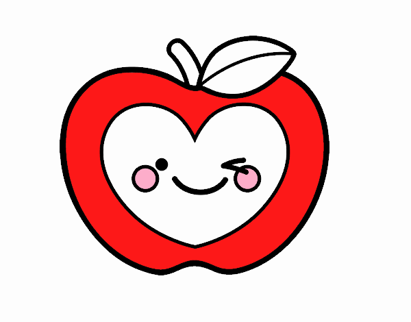 Manzana corazón