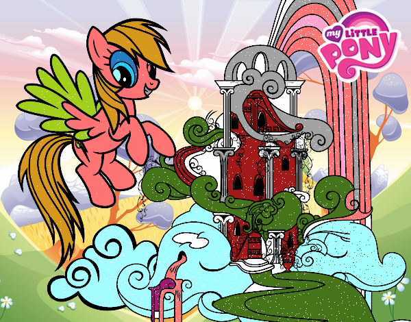 Rainbow Dash en su palacio