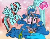 Rainbow Dash en su palacio