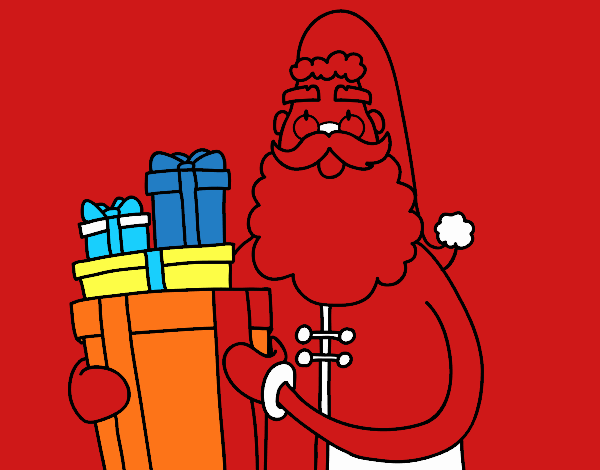 Santa Claus con regalos