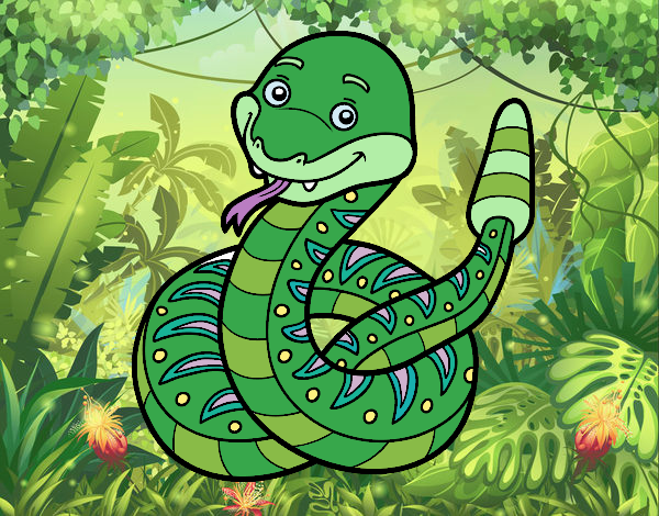 LA SERPIENTE VENENOSA DE LA SELVA