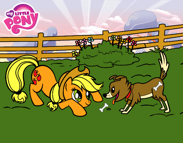 Applejack y Winona