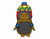 Bebé pingüino con gorrito