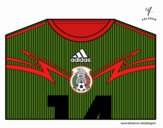 Camiseta del mundial de fútbol 2014 de México