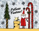 Postal Felices Fiestas