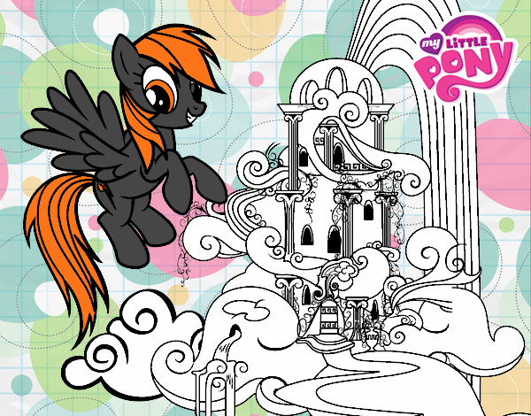 Rainbow Dash en su palacio