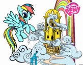 Rainbow Dash en su palacio