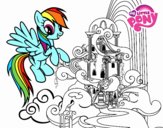 Rainbow Dash en su palacio