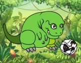 Tyrannosaurus rex jugando