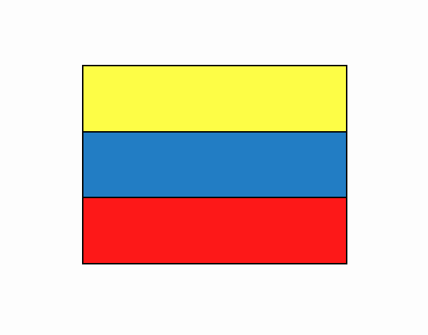 Colombia Bandera Kawaii