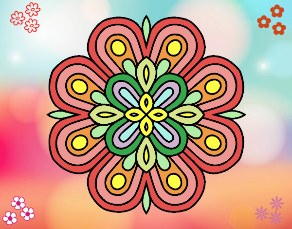 Dibujo de Mandala arte visual pintado por en  el día 10-12-22 a  las 23:35:19. Imprime, pinta o colorea tus propios dibujos!