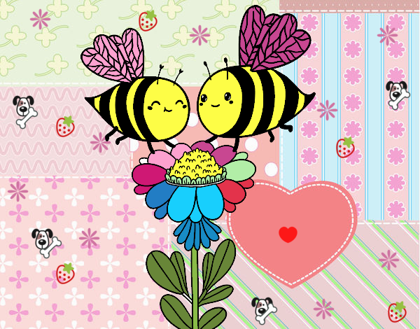 Pareja de abejas