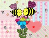 Pareja de abejas