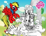 Rainbow Dash en su palacio