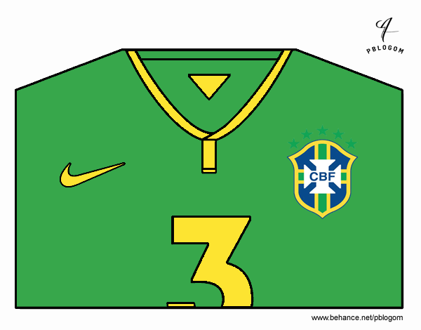 Camiseta del mundial de fútbol 2014 de Brasil