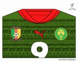 Camiseta del mundial de fútbol 2014 de Camerún