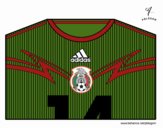 Camiseta del mundial de fútbol 2014 de México