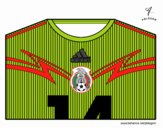 Camiseta del mundial de fútbol 2014 de México