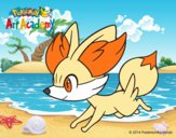 Fennekin corriendo