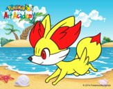 Fennekin corriendo