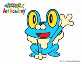 Froakie saludando