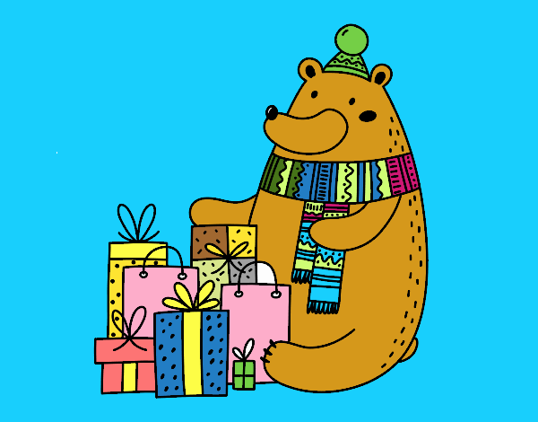 el oso de navidad