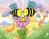 Pareja de abejas