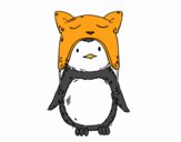 Pingüino con gorrito divertido