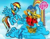 Rainbow Dash en su palacio