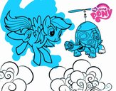 Rainbow Dash y la tortuga tanque