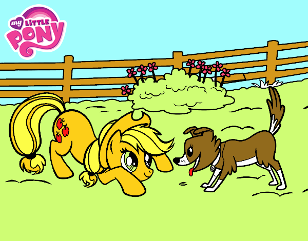 Applejack y Winona