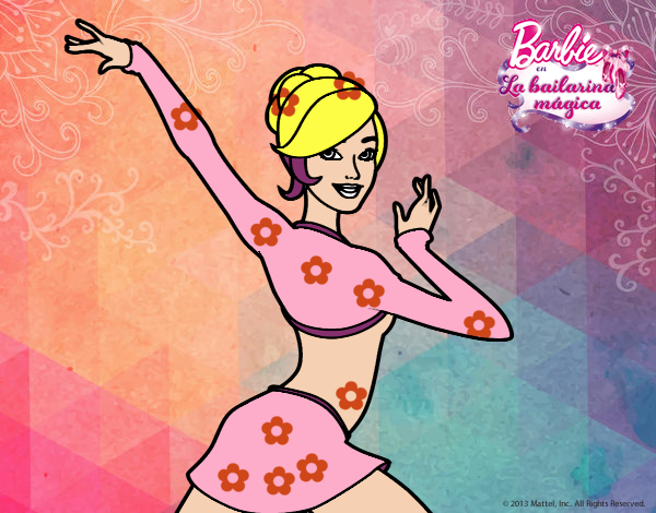 Barbie en postura de ballet